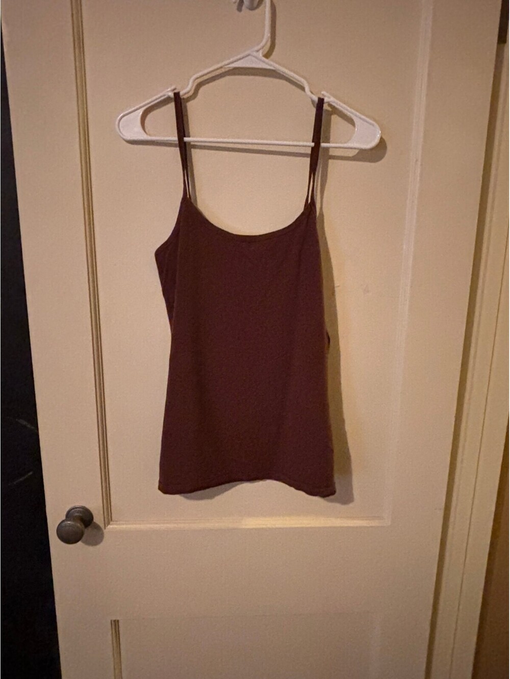 BKE Brown Spaghetti Strap Tank Top